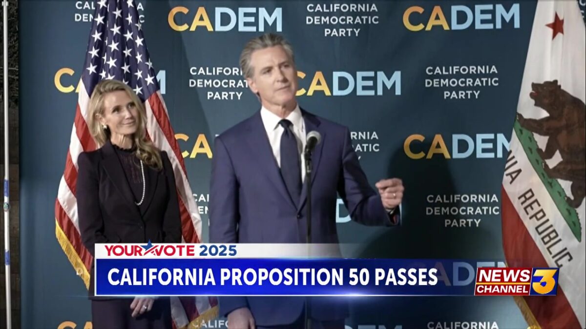 Prop 50 passes; Newsom