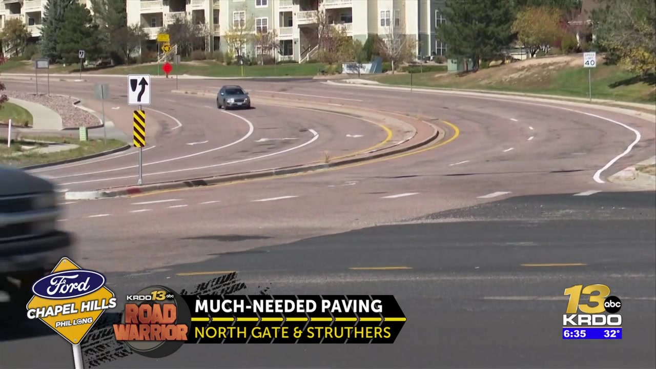 Progress made on paving project in north Colorado Springs but frustration remains for drivers