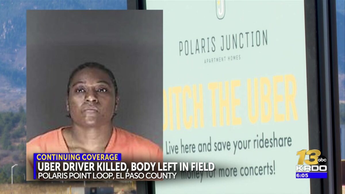 Deputies say El Paso County woman murdered Uber driver and dumped his body in a field