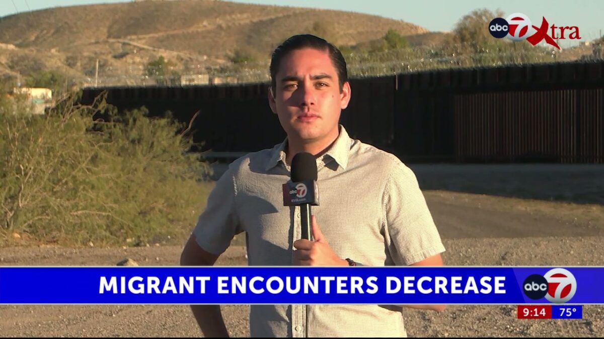 El Paso Sector sees decrease in migrant encounters along the border