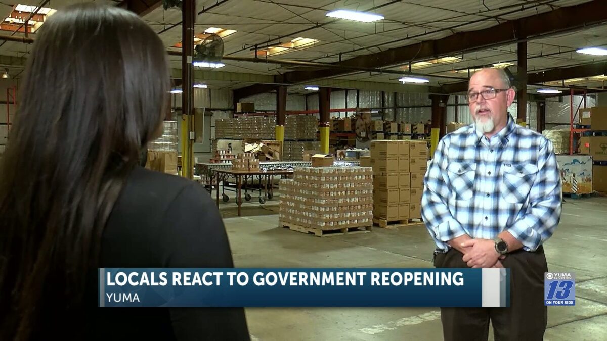 Locals react to the government reopening