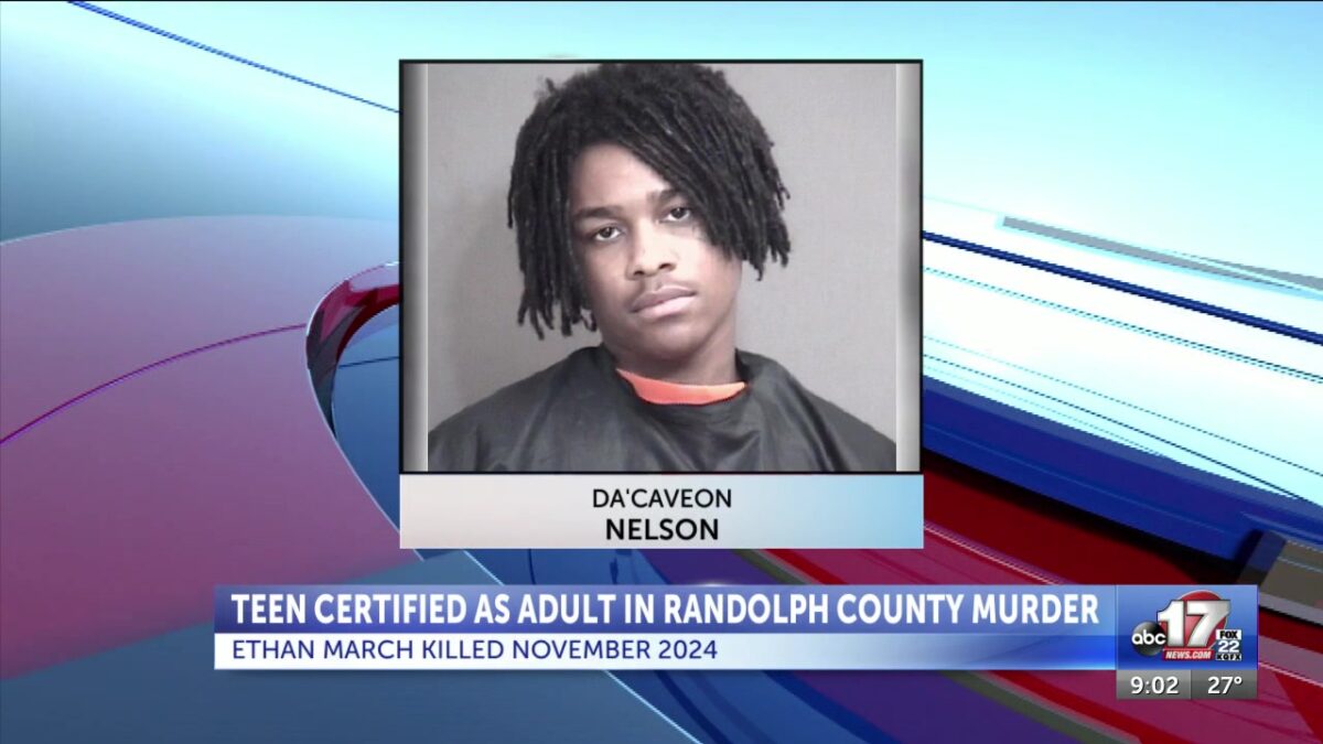 Teen charged with murder in 2024 Randolph County shooting