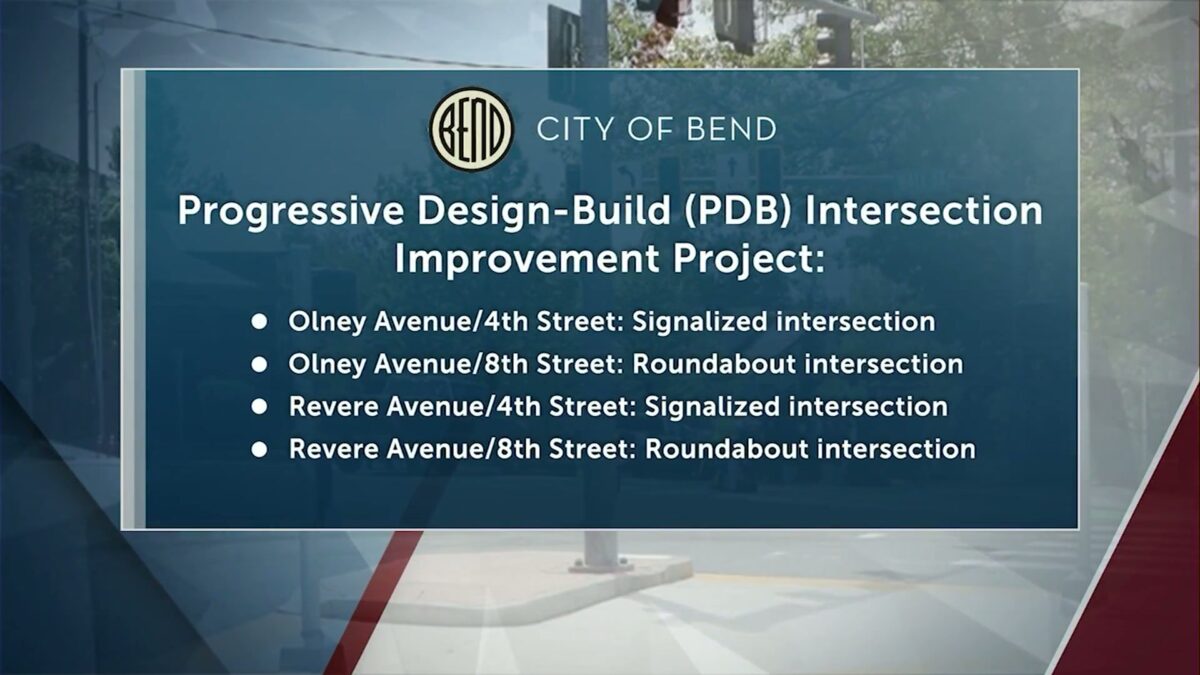 Bend City Council approves major intersection upgrades at Olney and Revere Avenues