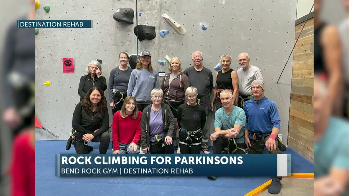 Destination Rehab’s Rock Climbing for Parkinson’s Disease program reaches new heights in Bend