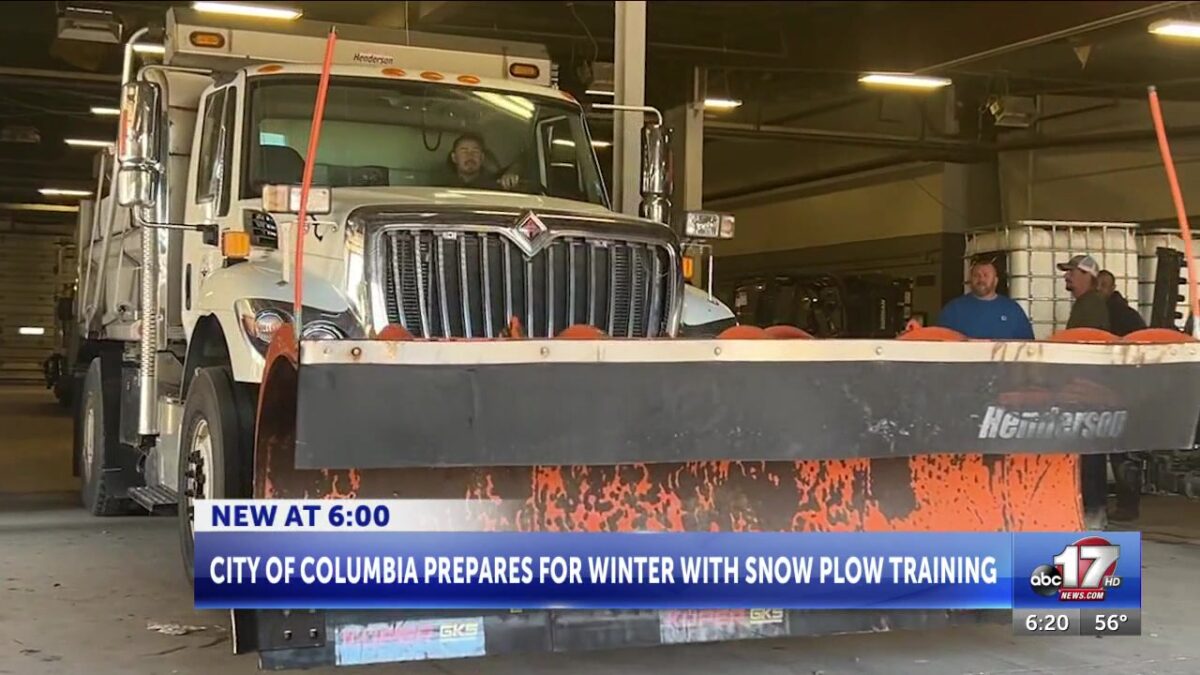 Columbia prepares for winter with annual snowplow training exercise
