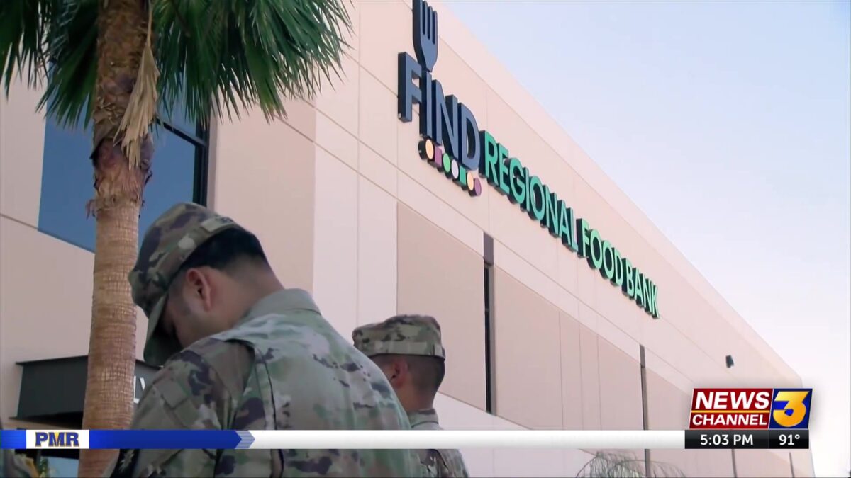 National Guard deploys at FIND Regional Food Bank to help with food distribution