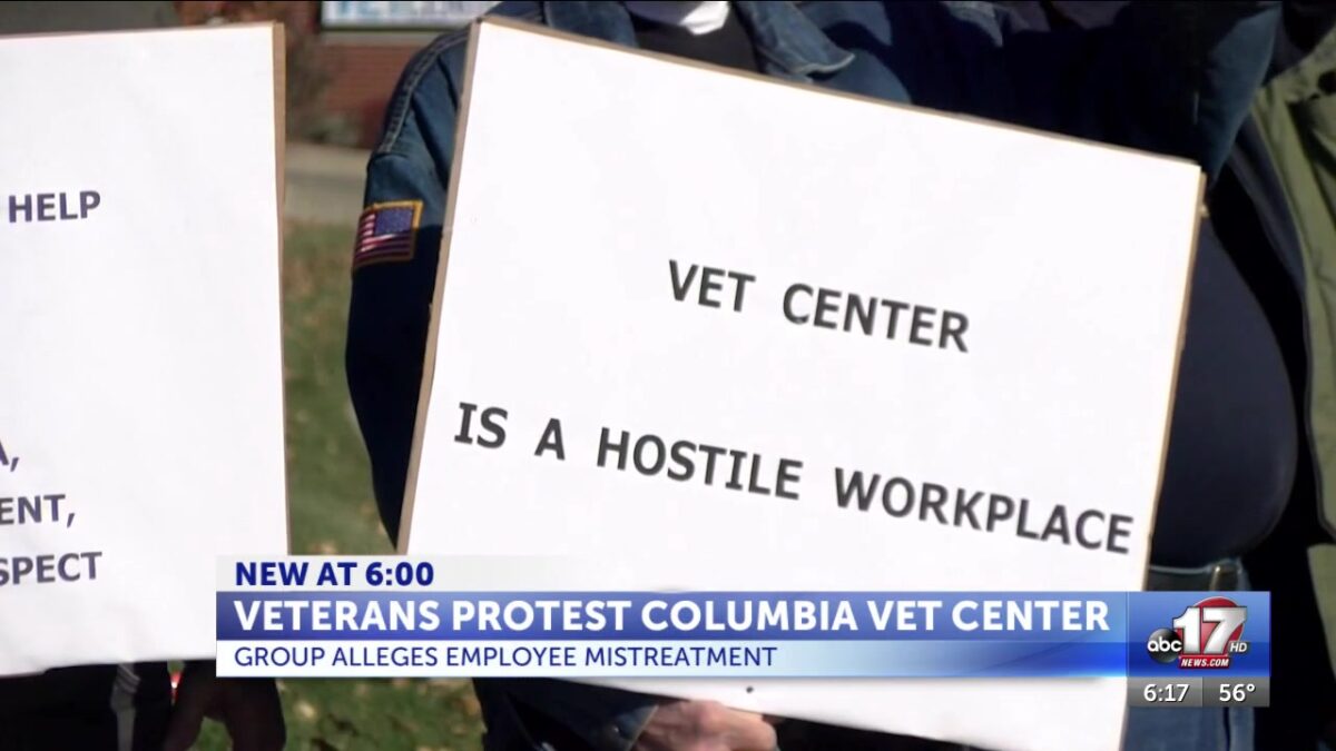 Local veterans protest Columbia Vet Center management