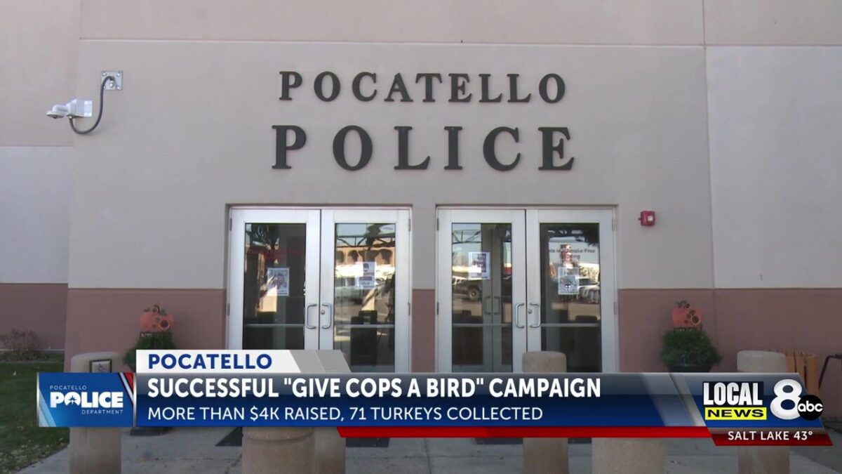 Pocatello Police’s annual “Give the Cops a Bird” food drive gathers over $4