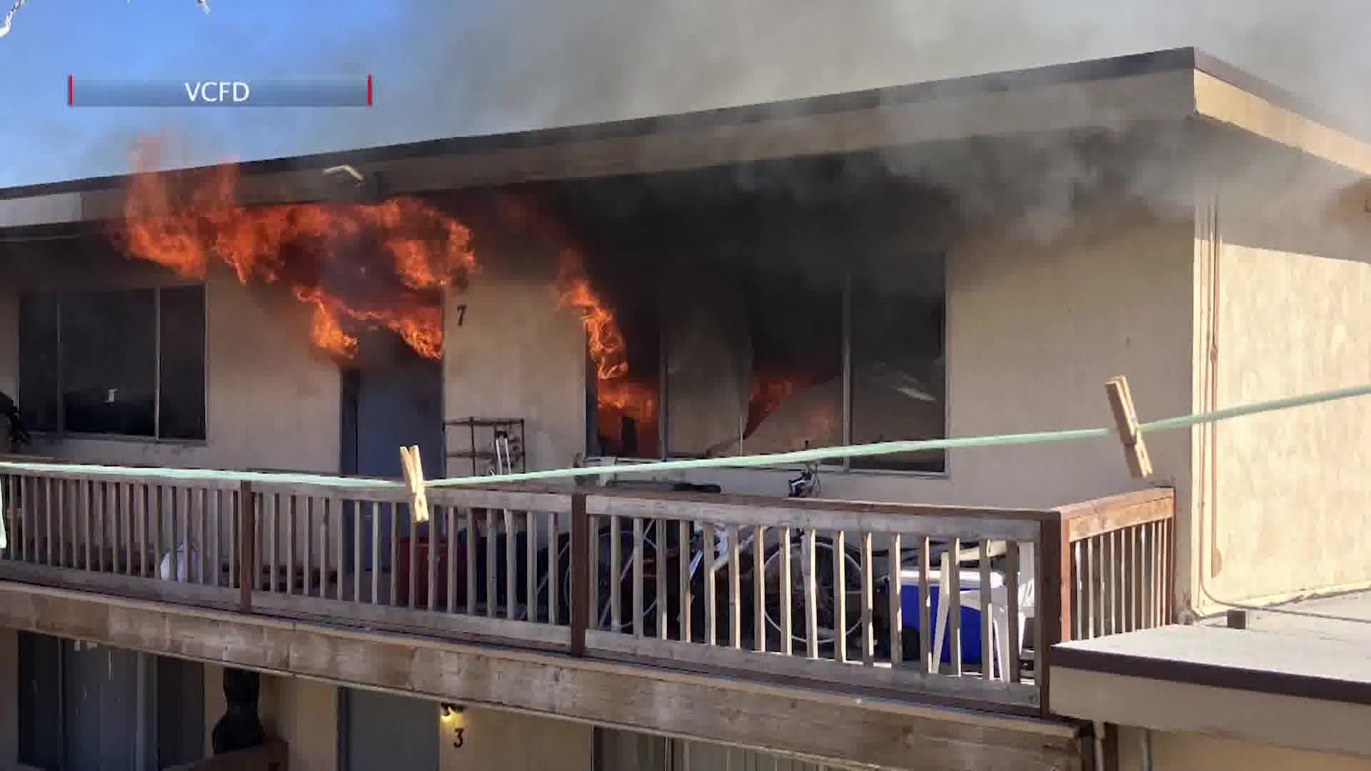 Four Displaced After Fire Erupts at Port Hueneme Apartment Complex