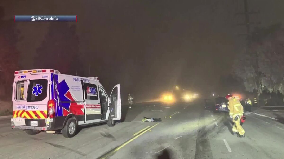 Solo driver suffers major injuries after hitting ambulance in Goleta