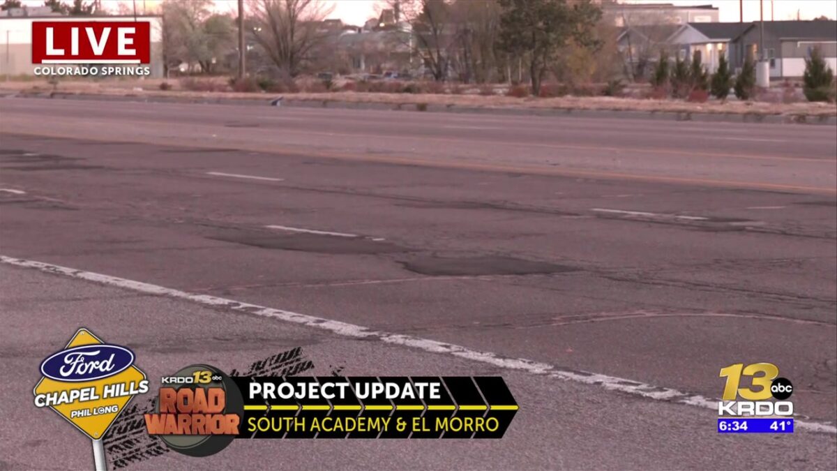South Academy Boulevard project to resume early next year but won’t be finished until 2028