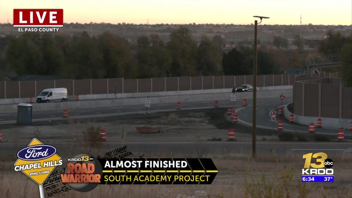 South Academy widening project in El Paso County nears completion
