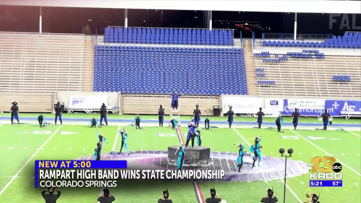 Rampart High School Band dominates 4A state championship to claim back-to-back titles