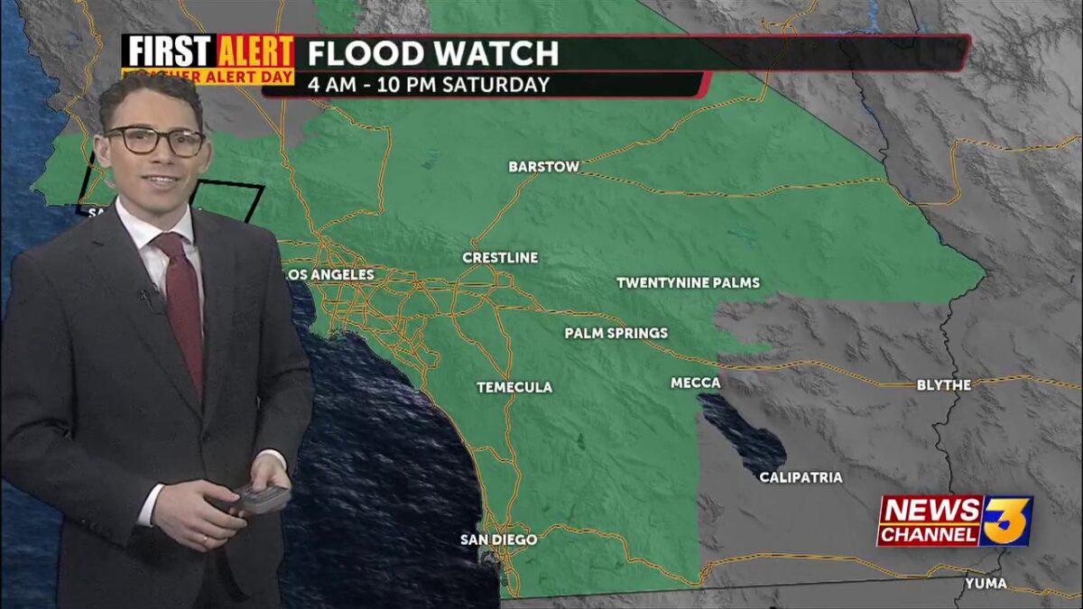 First Alert Weather Alert: Tracking rainfall across the desert this weekend