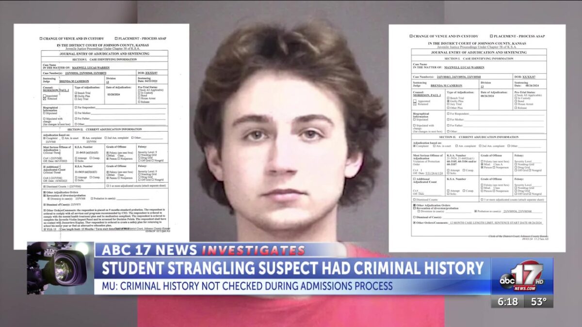 University of Missouri strangling suspect had criminal history before coming to Columbia