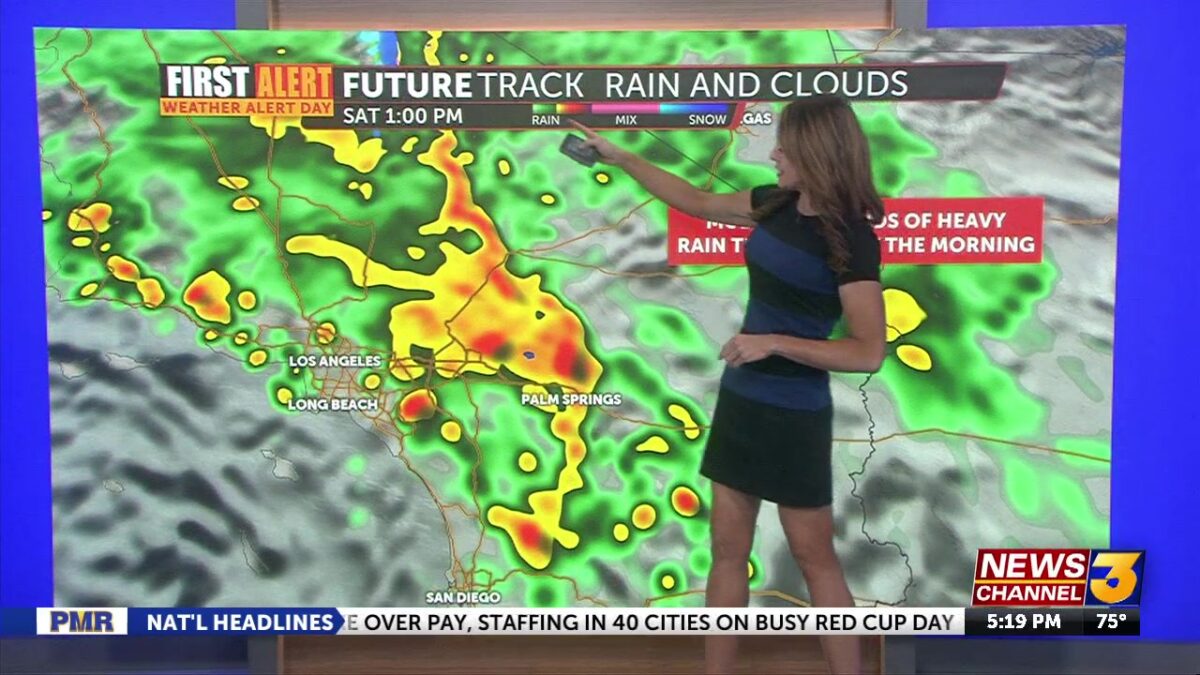 Storm Set to Soak Coachella Valley Through Saturday