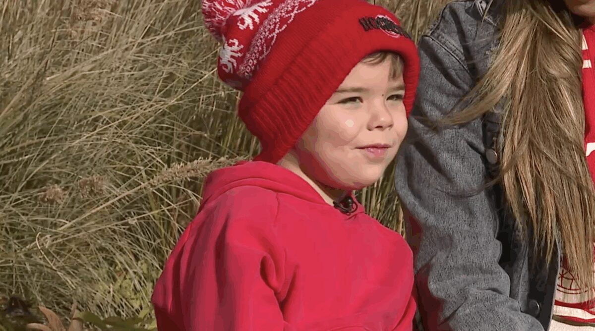 Easton Peterson chose charity work as his virtue for a school assignment