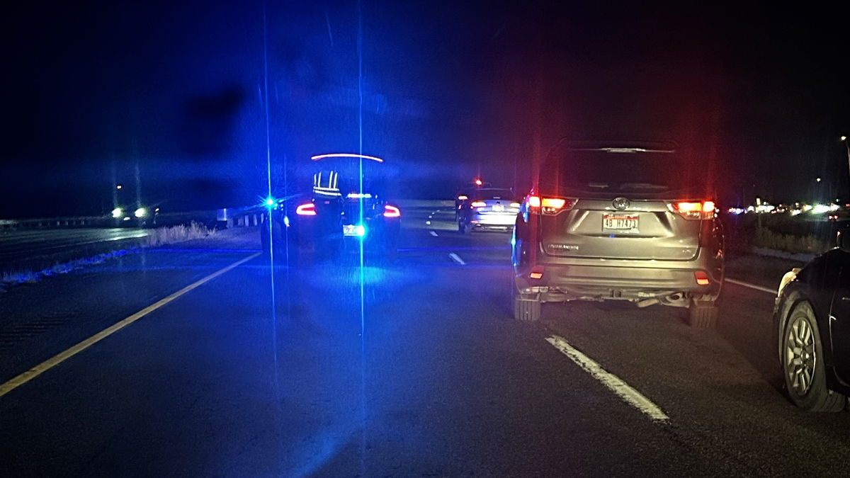 US-20 North bumper-to-bumper after accident closes left lane near Ucon exit 315