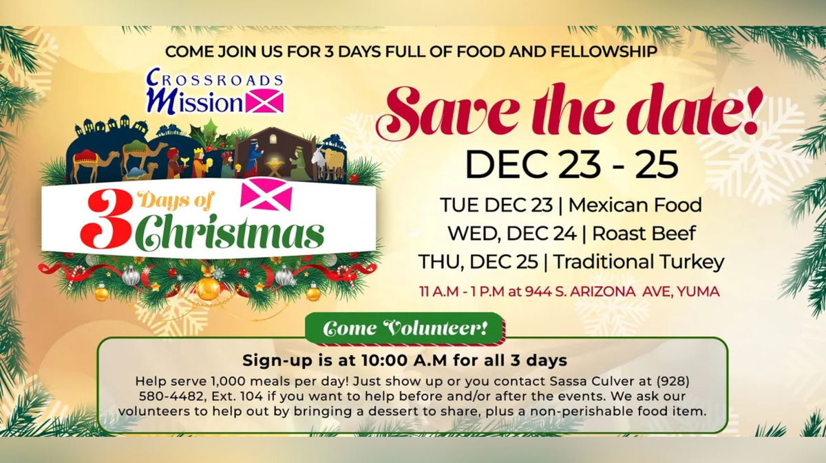 Crossroads Mission celebrates 3 Days of Christmas
