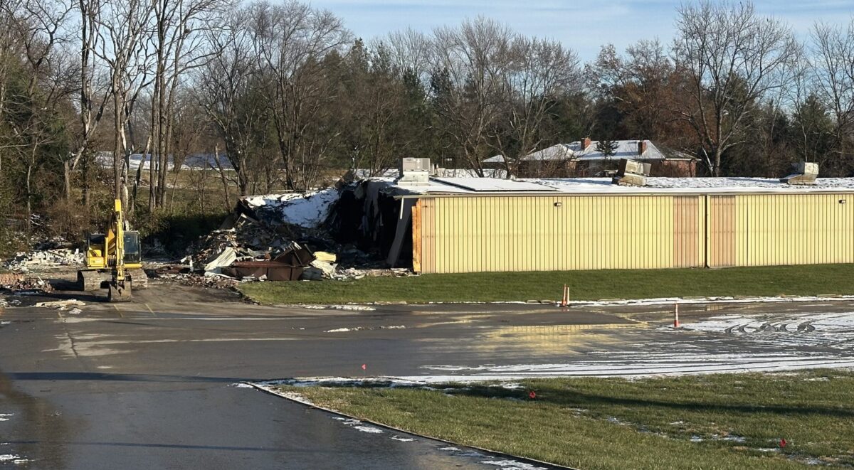 Demolition begins at B&J Skate Center after summer fire