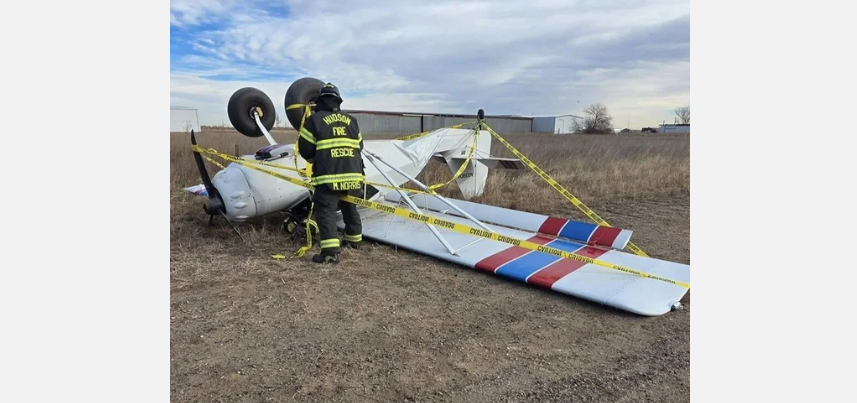 Two people in Northern Colorado made a lucky escape after their small plane crashed into a field on Saturday morning.
