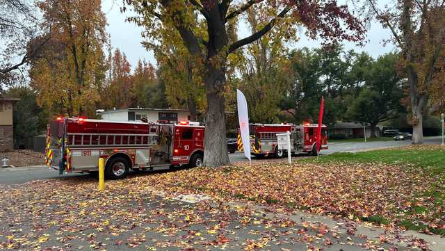 Two people suffered burn injuries while working on site at a Sacramento apartment complex on Tuesday