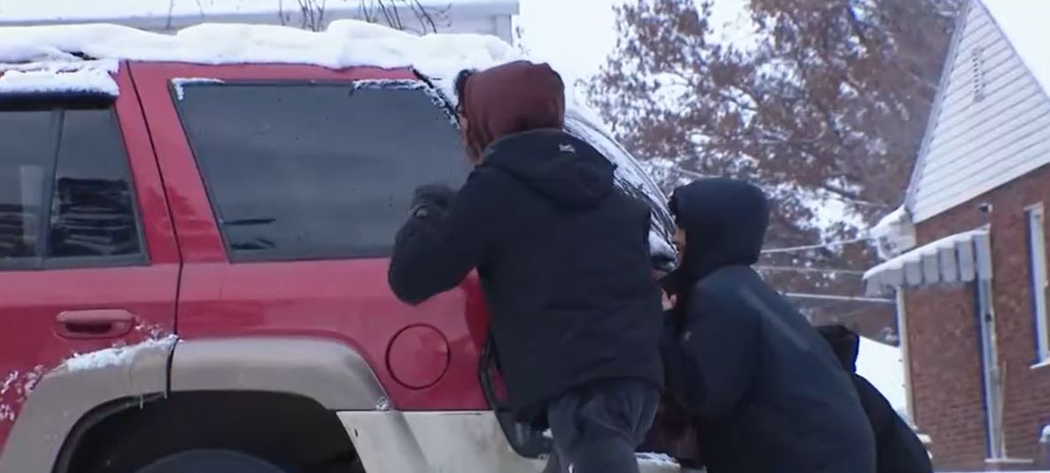 As many streets remained icy following winter storms in Omaha
