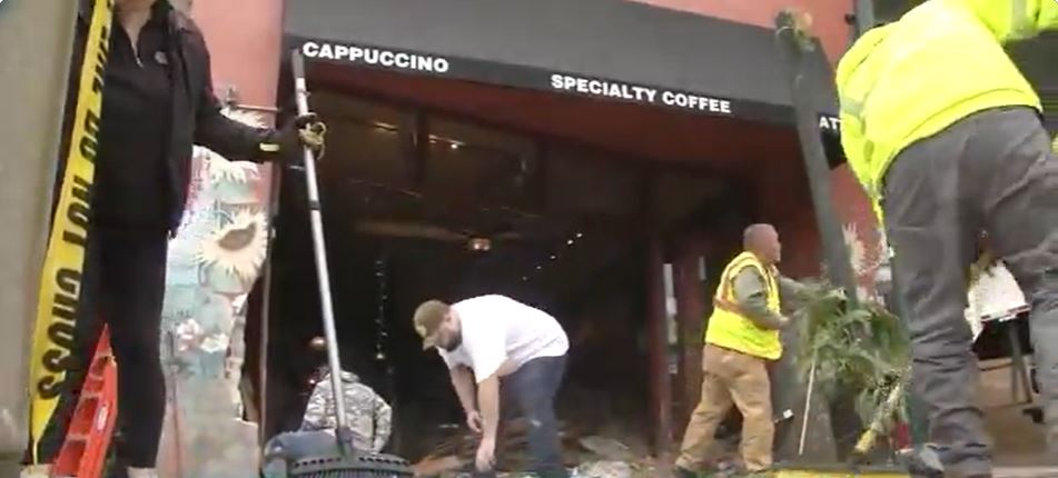 A car plowed into a coffee shop in Los Gatos on Thanksgiving night. The driver was a 90-year-old man. Police say alcohol might have played a role.