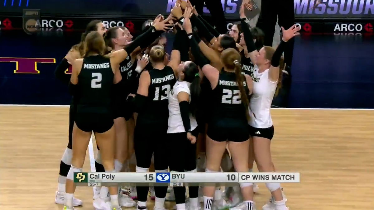 Cal Poly stuns BYU with a five-set first round win in the NCAA Tournament