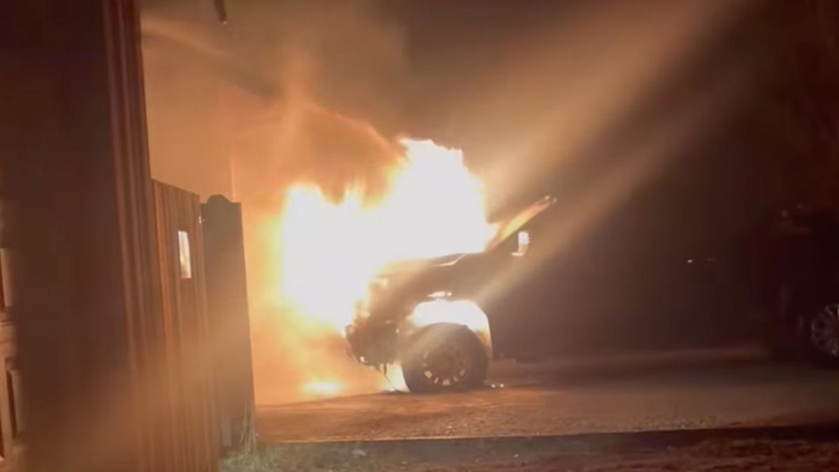 Teton County firefighters save home after nearby truck erupts into flames in Victor