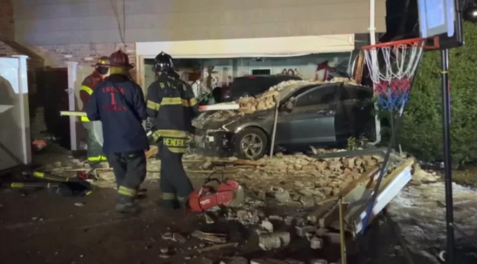 The crash happened just before 3 a.m. Thursday