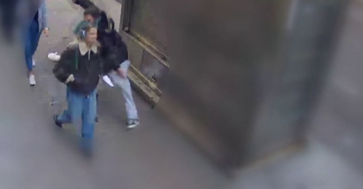 Surveillance video shows the moment an NYU student was attacked walking to class in Greenwich Village.