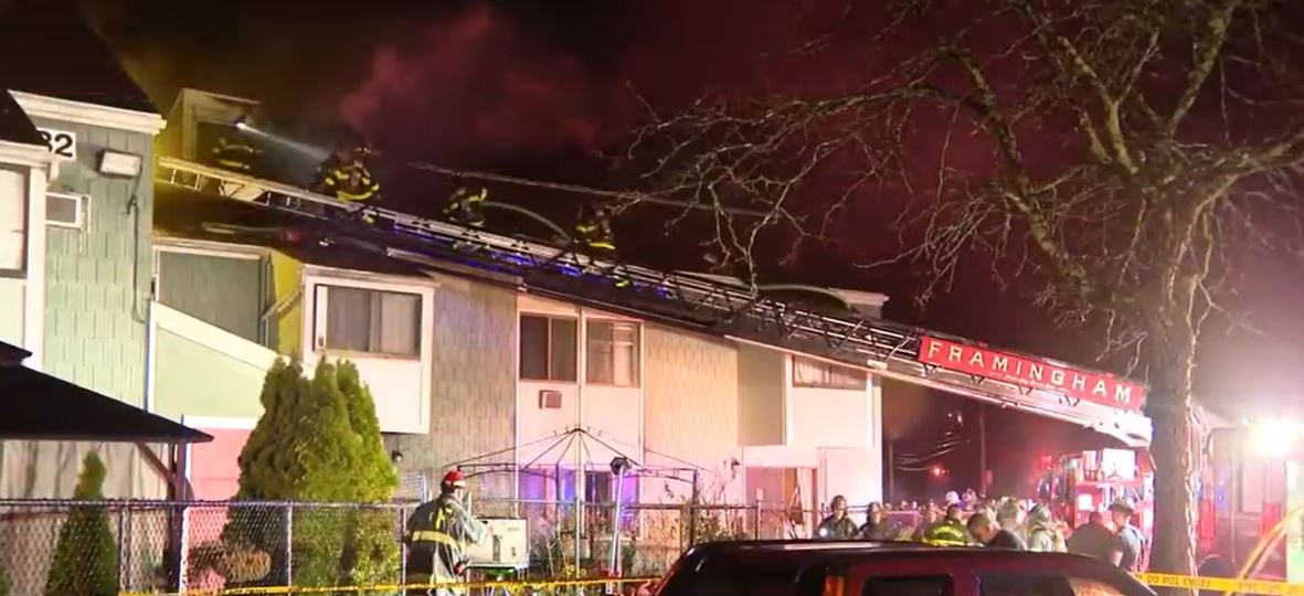 Fire crews were called to 33 Interfaith Terrace at 7:30 p.m. for reports of a fire and people trapped