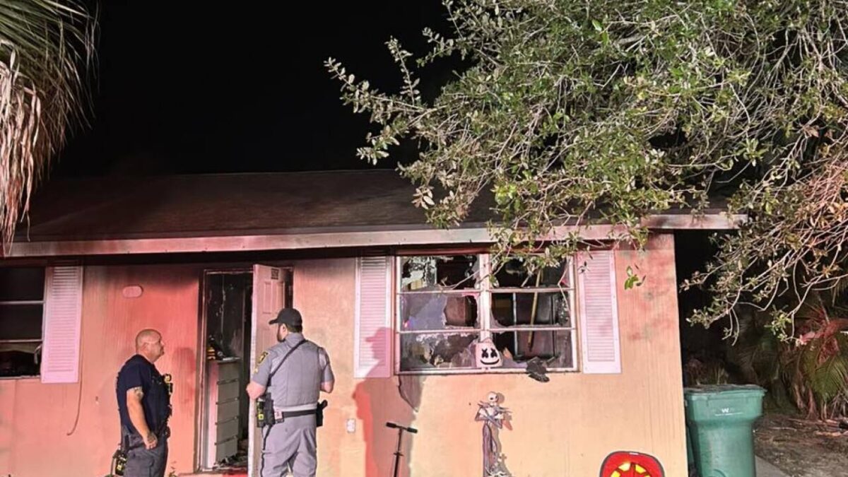A duplex home on Estey Avenue caught fire early Saturday morning