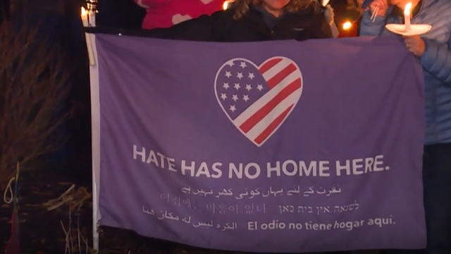 The Glendale community came together for a peaceful rally against hate after a local man was accused of participating in a neo-Nazi rally in Little Rock