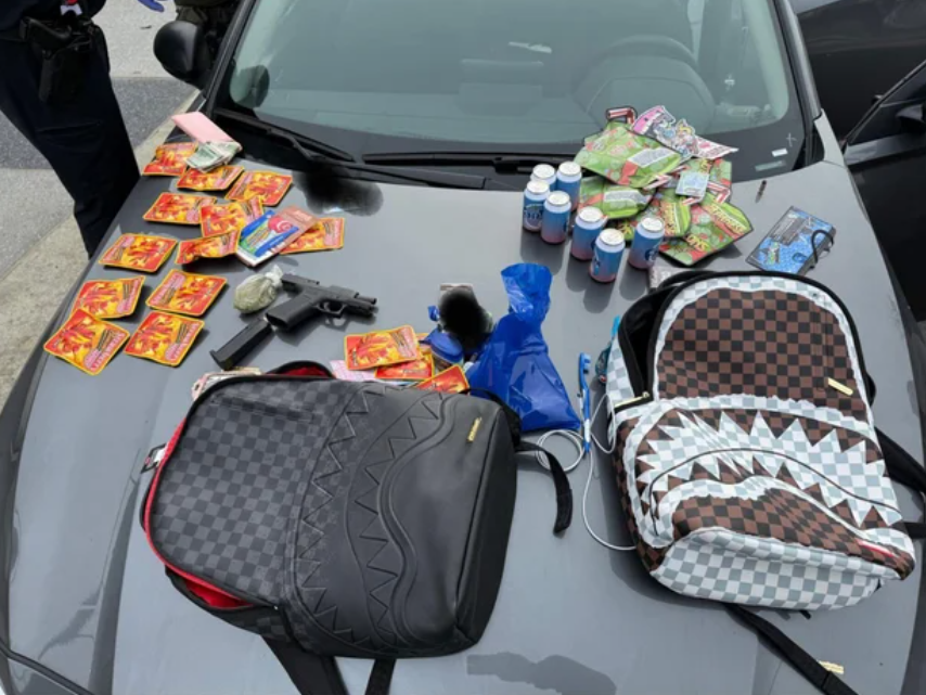 An image of contraband retrieved in a Brookhaven police stop near Brookhaven/Oglethorpe MARTA station.