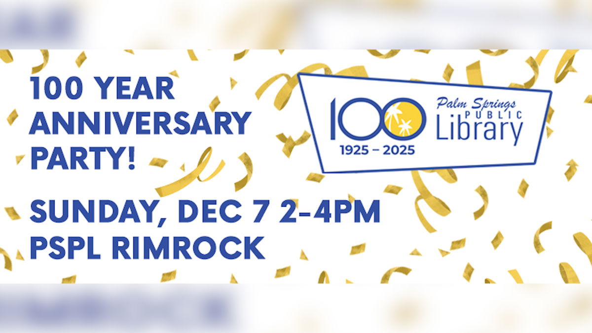Palm Springs Public Library to celebrate 100 years of service