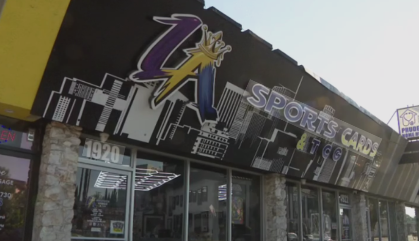 LA Sports Cards had the front door of their shop broken by a crowbar before a trio of burglars used power tools to bypass a bolted metal gate on Dec. 2.