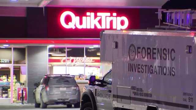 Three Omaha police officers were injured in a shooting at a south Omaha gas station