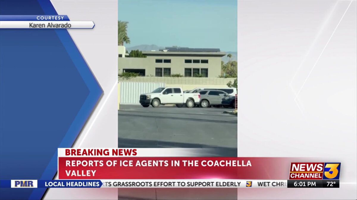 ICE activity reported in Cathedral City Monday morning