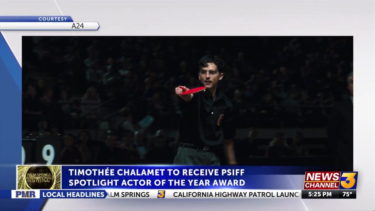 Timothée Chalamet to receive Spotlight Actor of the Year Award at Palm Springs Film Festival