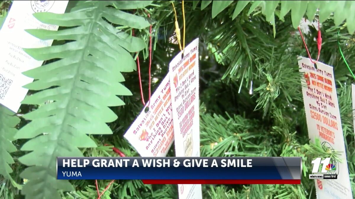 Help grant a wish & give a smile with he Salvation Army Angel Tree program