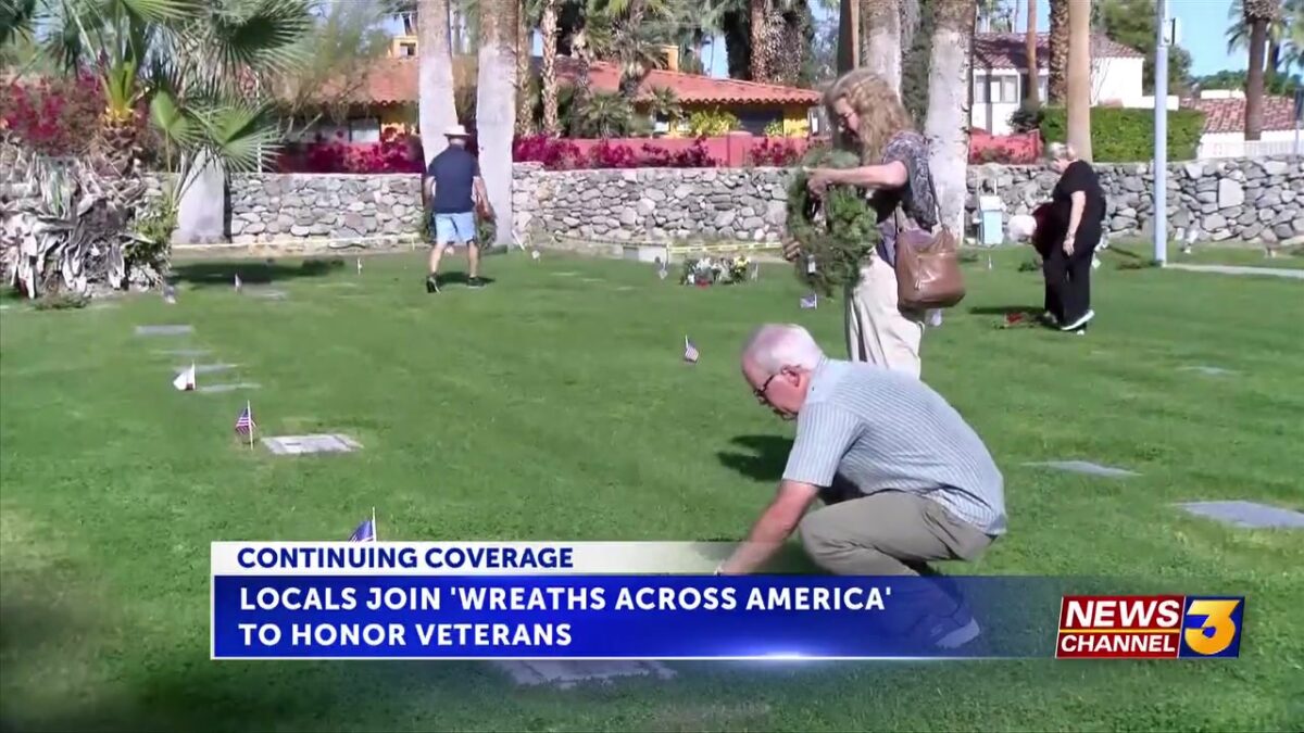 Volunteers pay tribute to local veterans for National Wreaths Across America Day
