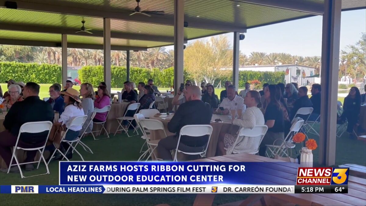 Aziz Farms Hosts Ribbon Cutting for New Outdoor Education Center