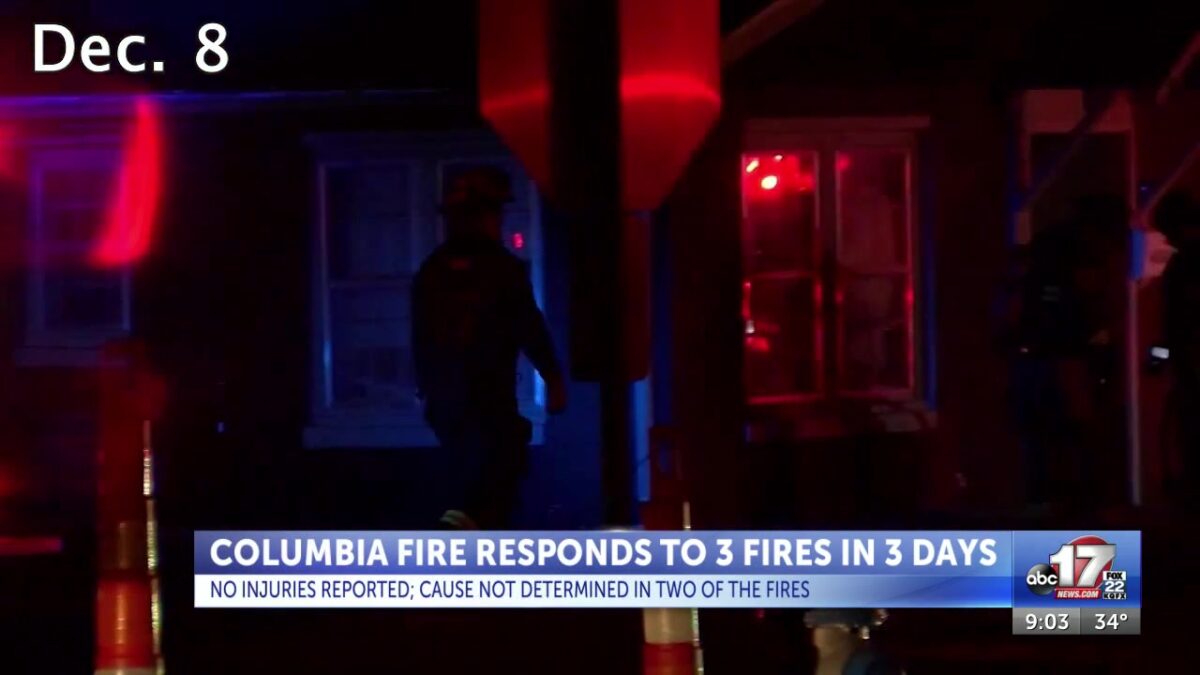 Cause not yet determined in 2 of 3 recent Columbia fires