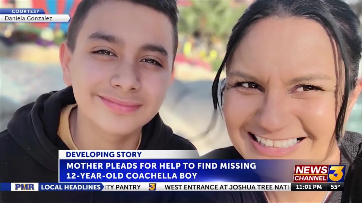 Mother pleads for help to find 12-year-old Coachella boy reported missing