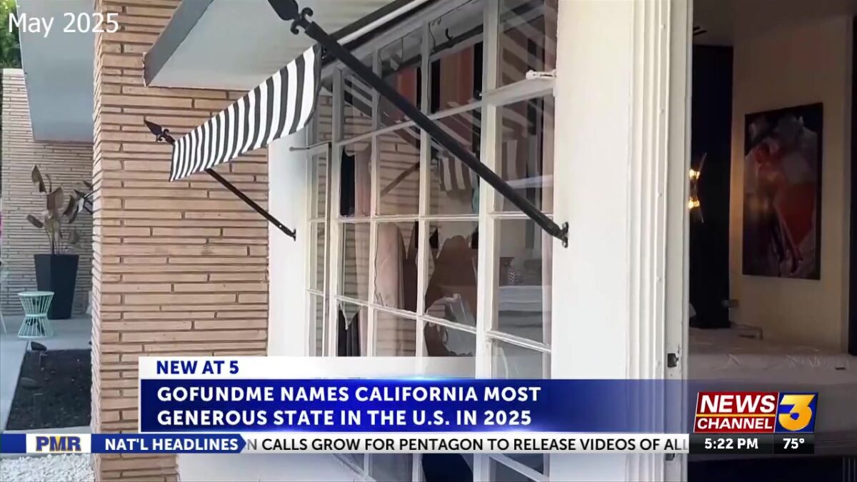 GoFundMe names California as most generous state in 2025