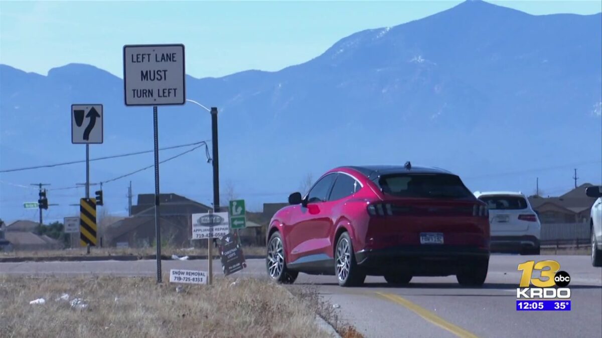Two-week project to improve left turns near two shopping centers begins Monday in Falcon