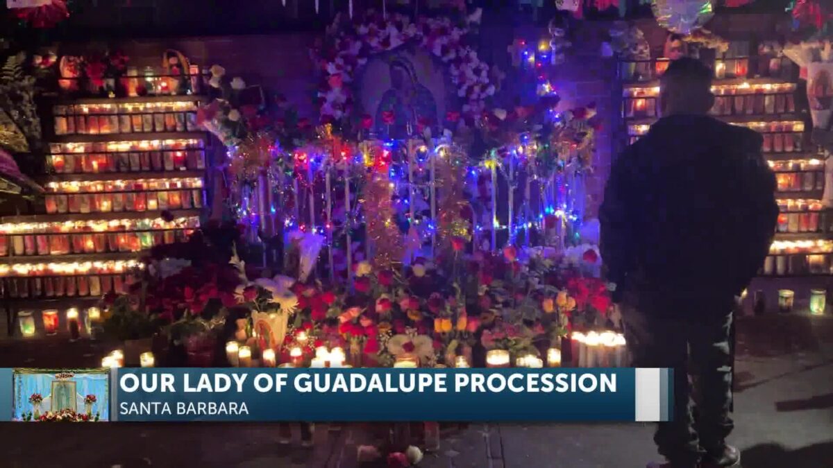 Our Lady of Guadalupe Procession Covers Several Blocks in Santa Barbara