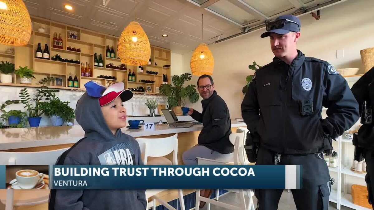 Ventura Police Connect with Community Over Cocoa